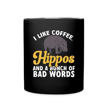 Hippopotame Hippopotame - Mug uni - noir - Devant