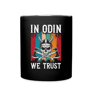 In Odin We Trust Viking - Tasse einfarbig - Schwarz - Vorne