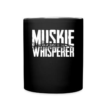 Muskie Whisperer Musky Fishing - Full Colour Mug - black - Front