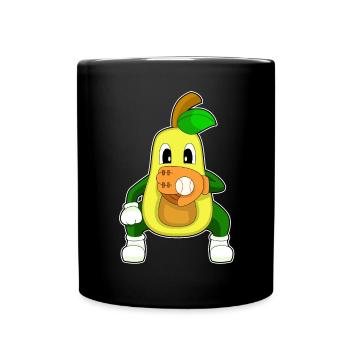 Avocado Baseball Baseball Glove Sports - Full Colour Mug - black - Front