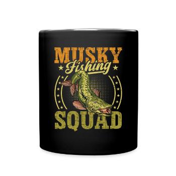 Musky Fishing Squad Musky Fishing - Full Colour Mug - black - Front