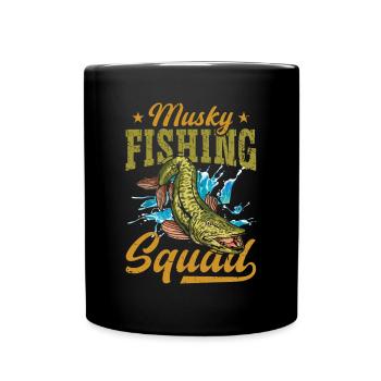 Musky Fishing Squad Musky Fishing - Full Colour Mug - black - Front