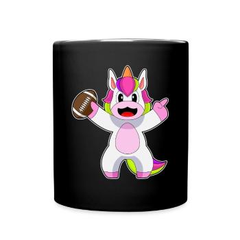 Licorne Football Américain Sports - Mug uni - noir - Devant