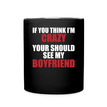 Ami? Fou et fascinant ! - Mug uni - noir - Devant