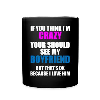 Ami? Fou et fascinant ! - Mug uni - noir - Devant