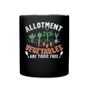 Les légumes potagers sont exempts de produits toxiques - Mug uni - noir - Devant