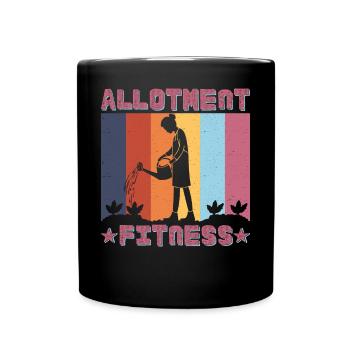 Allotment fitness - Full Colour Mug - black - Front