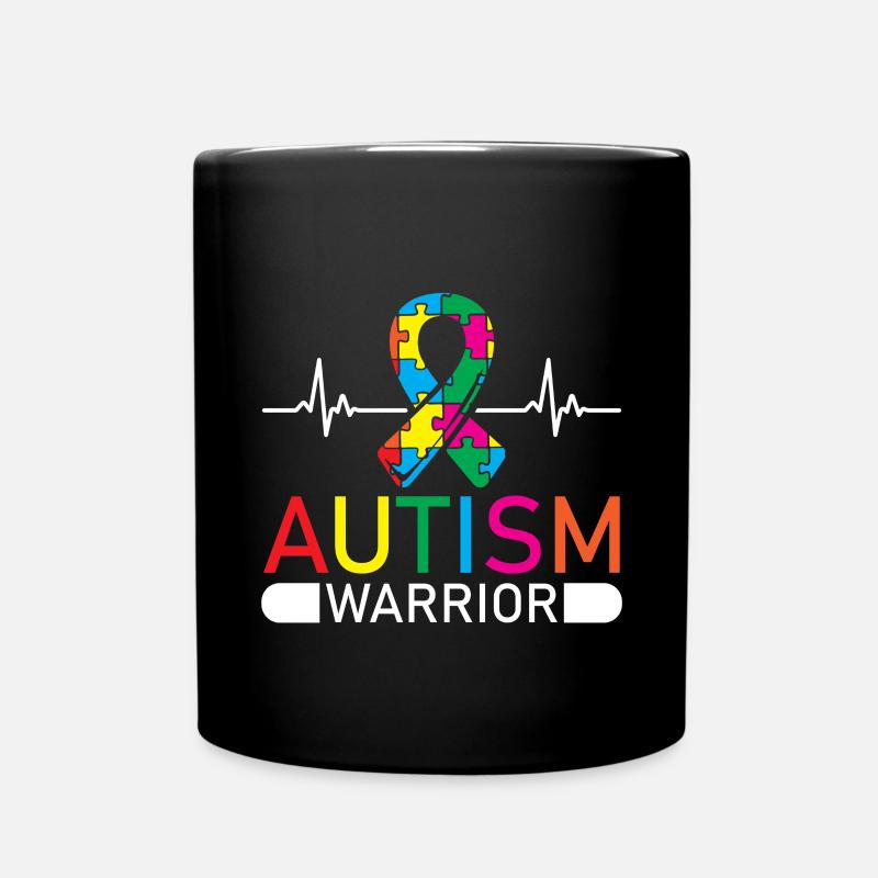 Autiste Guerrier Autiste - Mug uni - noir