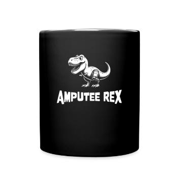 Amputee Rex - Prothèse d’amputation de jambe - Mug uni - noir - Devant