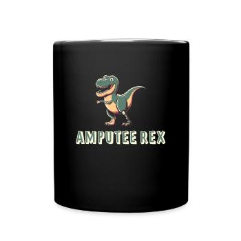 Amputé Rex Trendy Motivation Prothèse de Jambe - Mug uni - noir - Devant