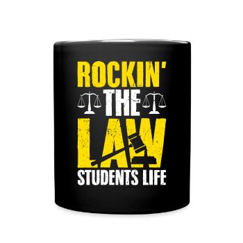 Etudes de droit Futur avocat - Mug uni - noir - Devant