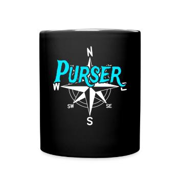 Paymaster Équipage de bateau Skipper Marin Équipage Capitaine - Mug uni - noir - Devant
