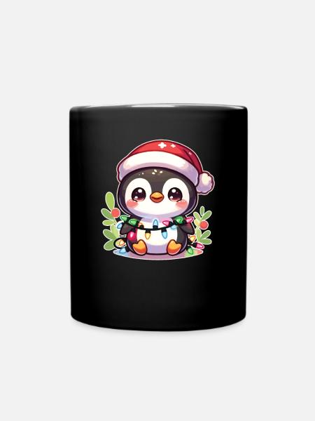 Cappello di Babbo Natale Fata Lucine Pinguino - Tazza monocolore - nero