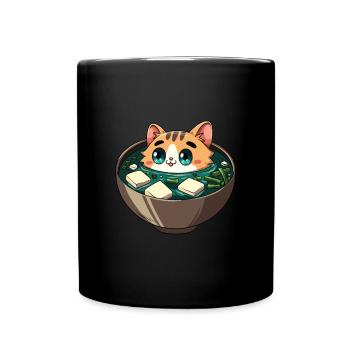 Miso-suppe Katzenliebhaber - Tasse einfarbig - Schwarz - Vorne