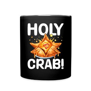 Funny Crab Rangoon Chinese Food - Full Colour Mug - black - Front