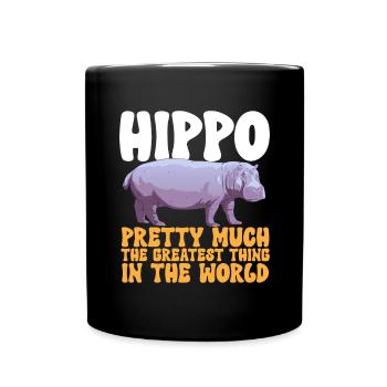 Hippopotame Hippopotame - Mug uni - noir - Devant