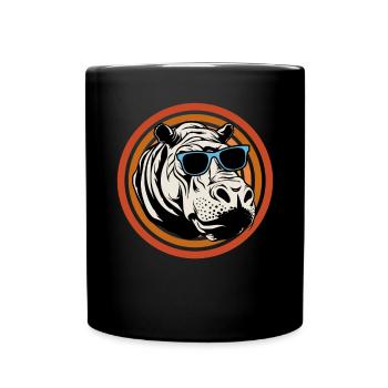 Hippopotame Hippopotame - Mug uni - noir - Devant