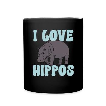 Hippopotame Hippopotame - Mug uni - noir - Devant