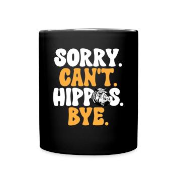 Hippopotame Hippopotame - Mug uni - noir - Devant