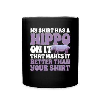Hippopotame Hippopotame - Mug uni - noir - Devant