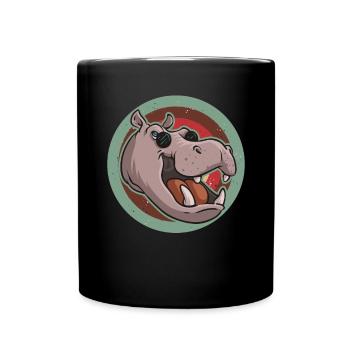Hippopotame Hippopotame - Mug uni - noir - Devant