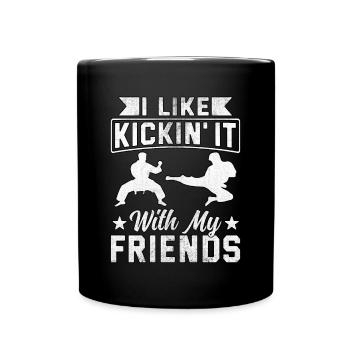 J’aime m’amuser avec mes amis - Mug uni - noir - Devant