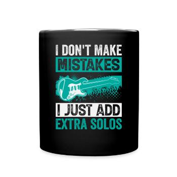 Je ne fais pas d’erreurs, j’ajoute juste des solos supplémentaires - Mug uni - noir - Devant