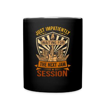 J’attends avec impatience la prochaine jam session - Mug uni - noir - Devant