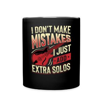 Je ne fais pas d’erreurs, j’ajoute juste des solos supplémentaires - Mug uni - noir - Devant