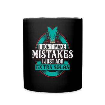 Je ne fais pas d’erreurs, j’ajoute juste des solos supplémentaires - Mug uni - noir - Devant