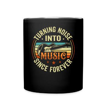 le bruit en musique depuis toujours - Mug uni - noir - Devant