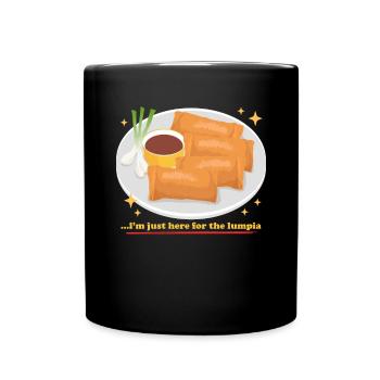 Lumpia Loempia Spring Roll Gift - Full Colour Mug - black - Front