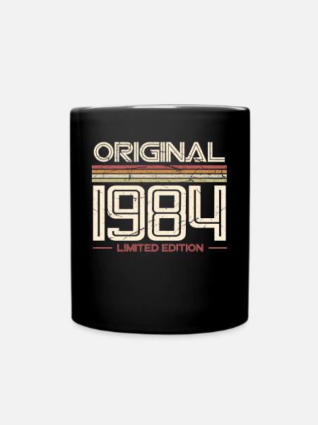 40. Geburtstag 1984 Jahrgang Retro Vintage - Tasse einfarbig - Schwarz