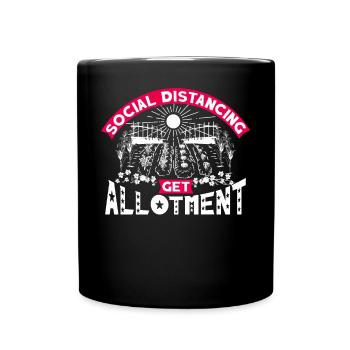 Distanciation sociale obtenir l’allocation - Mug uni - noir - Devant