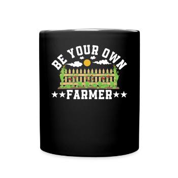 be your own farmer - Full Colour Mug - black - Front