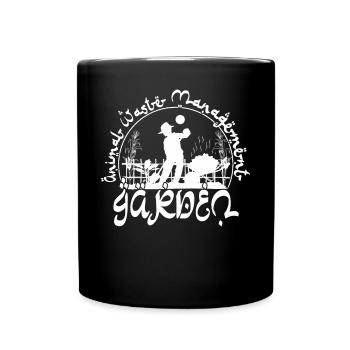 Animal waste management garden - Full Colour Mug - black - Front