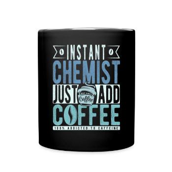 Instant-Apotheke Fügen Sie einfach Kaffee hinzu - Tasse einfarbig - Schwarz - Vorne