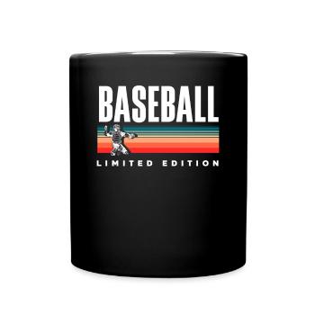 Drôle de baseball - Mug uni - noir - Devant
