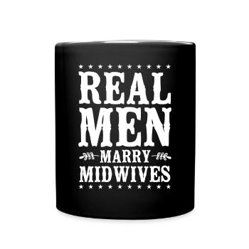Infirmière sage-femme accoucheuse - Mug uni - noir - Devant
