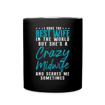Infirmière Sage-femme Accoucheuse Femme - Mug uni - noir - Devant