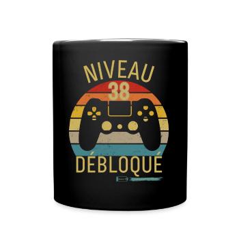 Niveau 38 Débloqué - Mug uni - noir - Devant