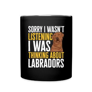 Foxred Labrador Fox Red Labrador Retriever - Full Colour Mug - black - Front