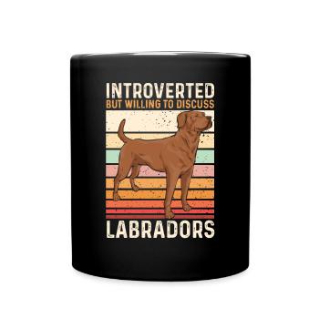 Foxred Labrador Fox Red Labrador Retriever - Full Colour Mug - black - Front