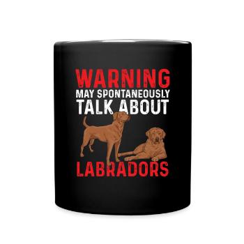 Foxred Labrador Fox Red Labrador Retriever - Full Colour Mug - black - Front