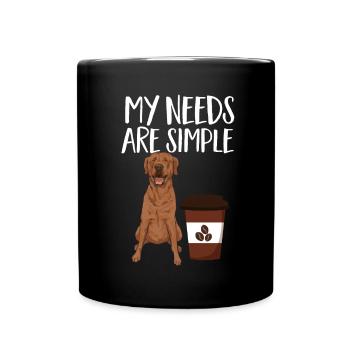 Foxred Labrador Fox Red Labrador Retriever - Full Colour Mug - black - Front