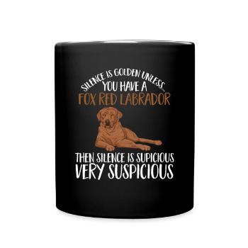 Foxred Labrador Fox Red Labrador Retriever - Full Colour Mug - black - Front