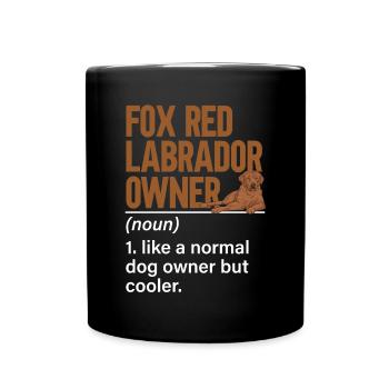 Foxred Labrador Fox Red Labrador Retriever - Full Colour Mug - black - Front