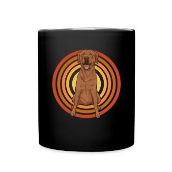 Foxred Labrador Fox Red Labrador Retriever - Full Colour Mug - black - Front