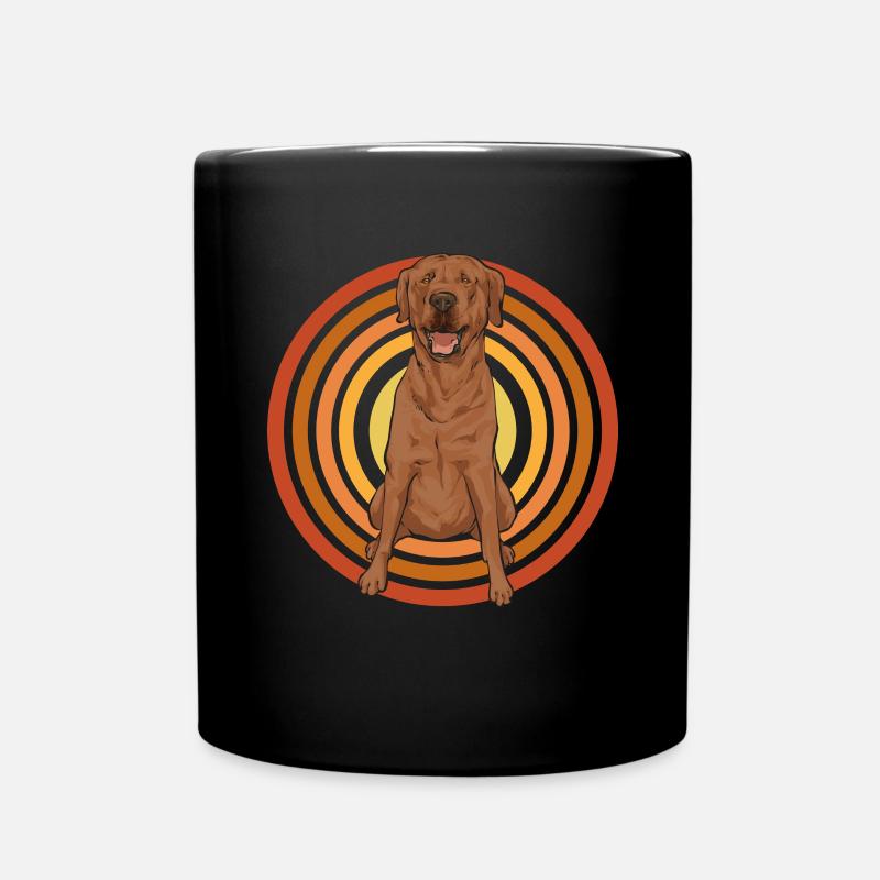 Foxred Labrador Fuchsroter Labrador Retriever - Tasse einfarbig - Schwarz