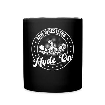 Armwrestling Arm Wrestler - Arm Wrestling Mode On - Tasse einfarbig - Schwarz - Vorne